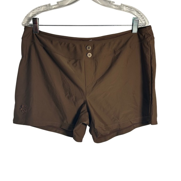 Hapari Other - Hapari Brown Swim Cover Up Shorts SPF 50 Plus Size XL